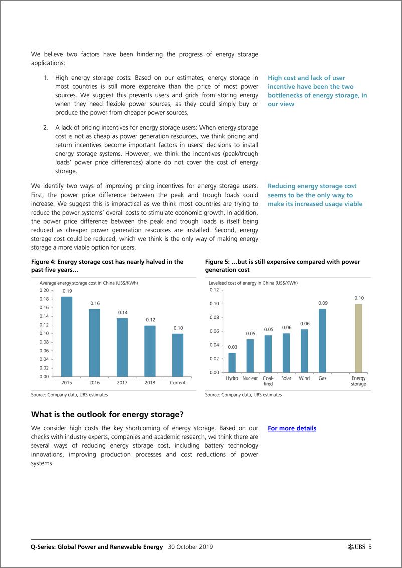 《瑞银-全球-电力公用事业-全球电力与可再生能源：能源储存——我们正处于临界点吗？-2019.10.30-84页》 - 第6页预览图