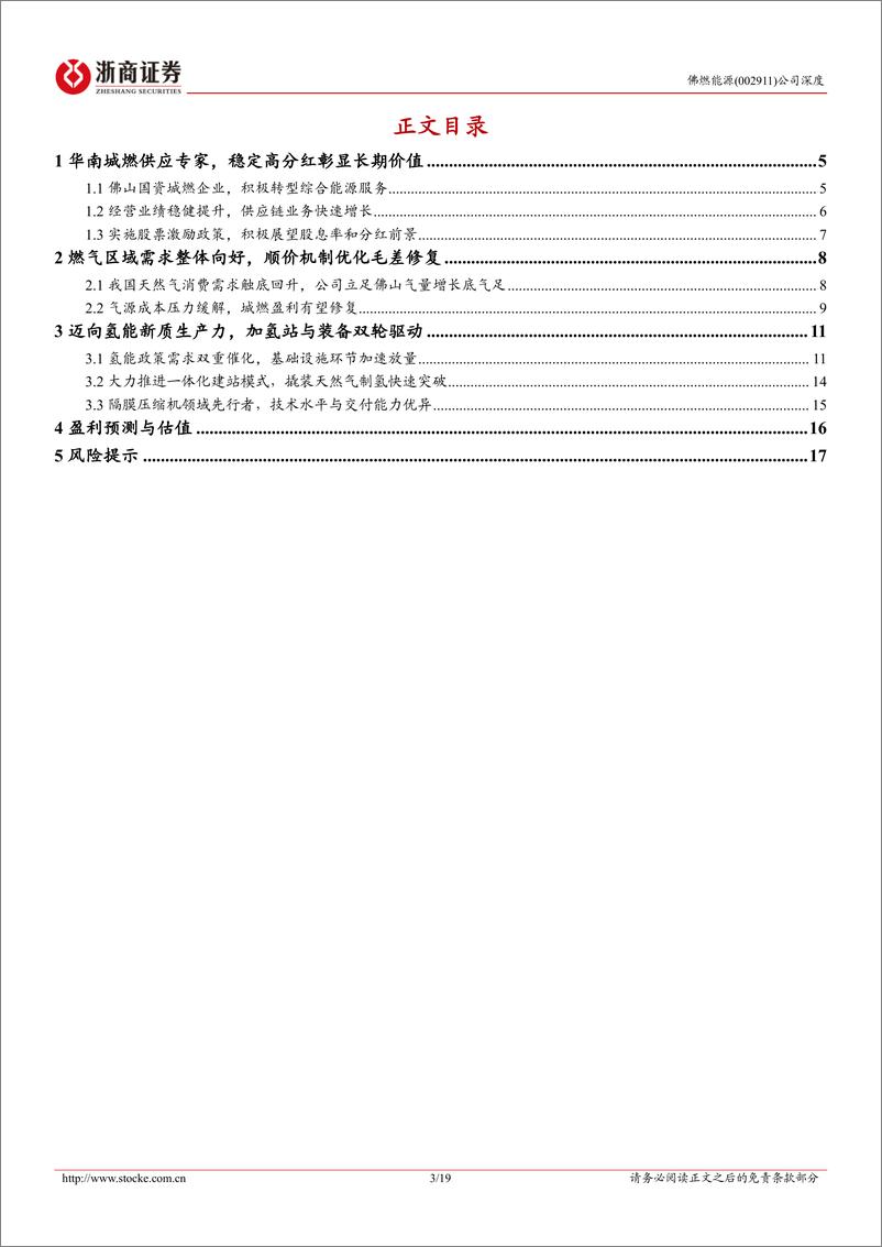 《佛燃能源(002911)深度报告：华南城燃供应专家，迈向氢能新质生产力-241112-浙商证券-19页》 - 第3页预览图