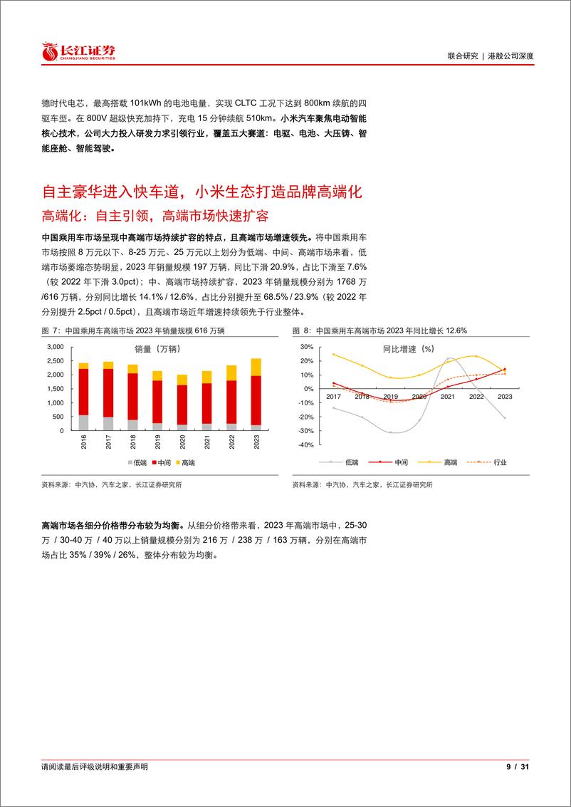 《小米集团-W(1810.HK)智电新锐度之一：小米汽车全生态闭环，爆款大单品趋势尽显-240422-长江证券-31页》 - 第8页预览图