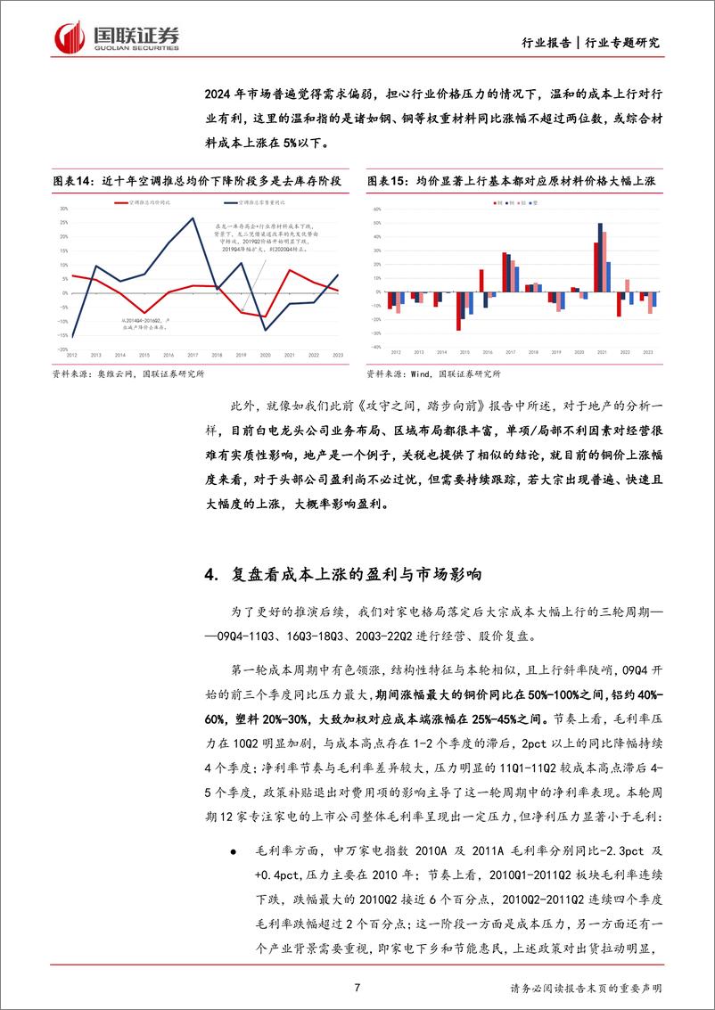 《家用电器行业专题研究：再论成本位置、斜率与弹性-240326-国联证券-17页》 - 第7页预览图