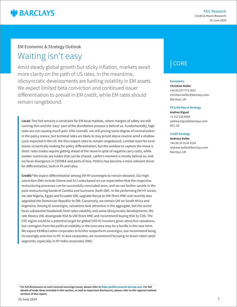 《Barclays_The_Emerging_Markets_Quarterly_Waiting_isn_t_easy》 - 第3页预览图