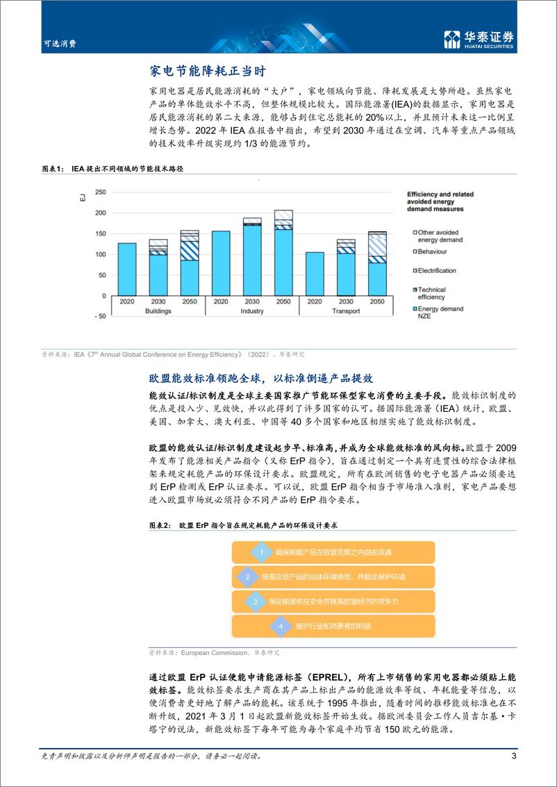 《家用电器行业专题研究： 欧洲能源危机中节能家电产业链或有变革-20220719-华泰证券-20页》 - 第4页预览图