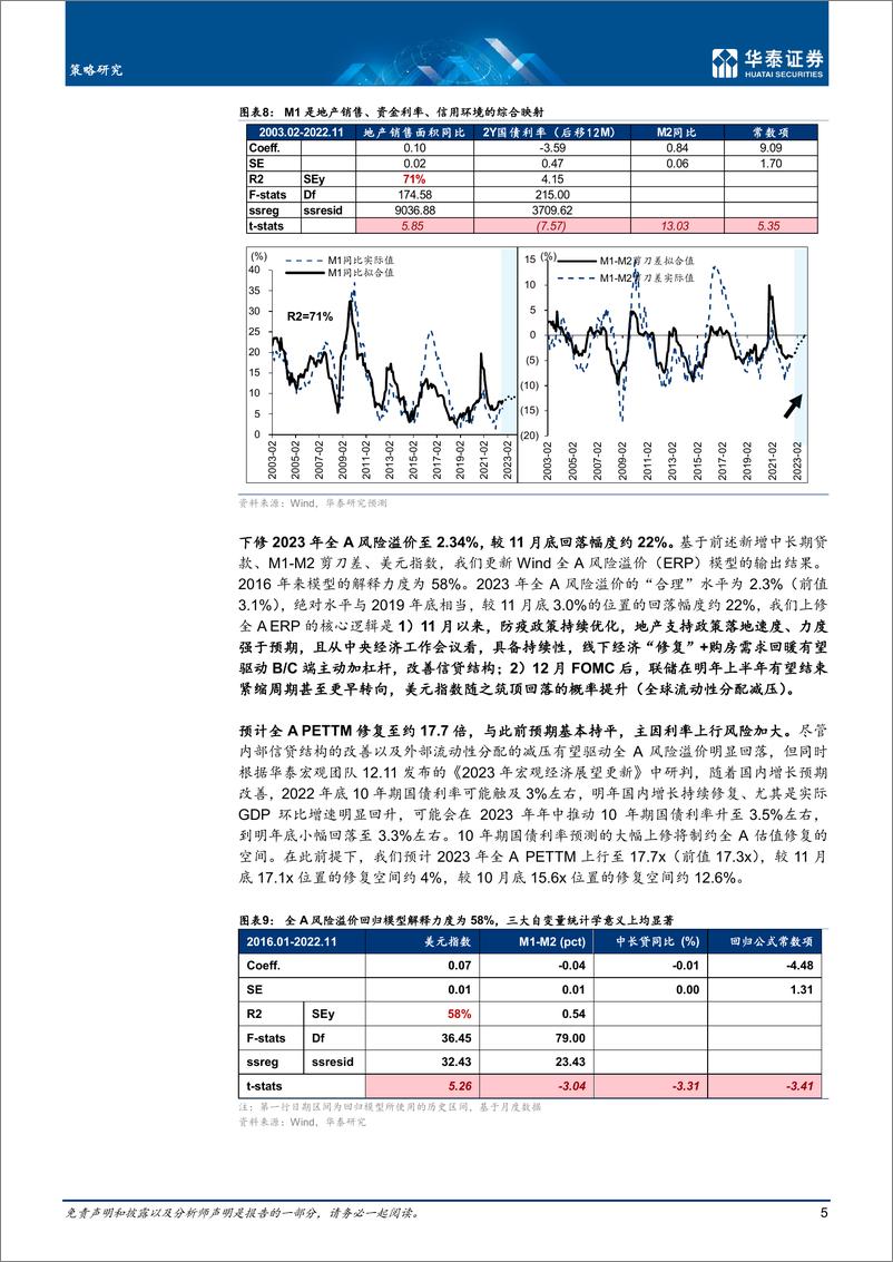 《策略专题研究： 上调2023年A股自上而下盈利预测》 - 第5页预览图