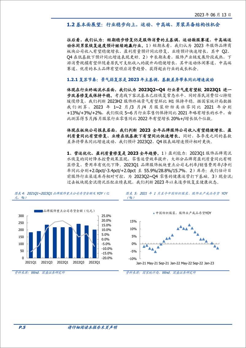 《纺织服饰行业2023年中期策略：品牌复苏，赛道分化-20230613-国盛证券-32页》 - 第6页预览图