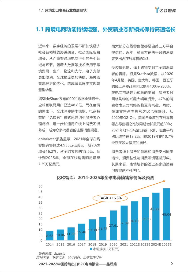 《20220307-【亿欧智库】2021-2022中国跨境出口B2C电商白皮书——品质篇-47页》 - 第6页预览图