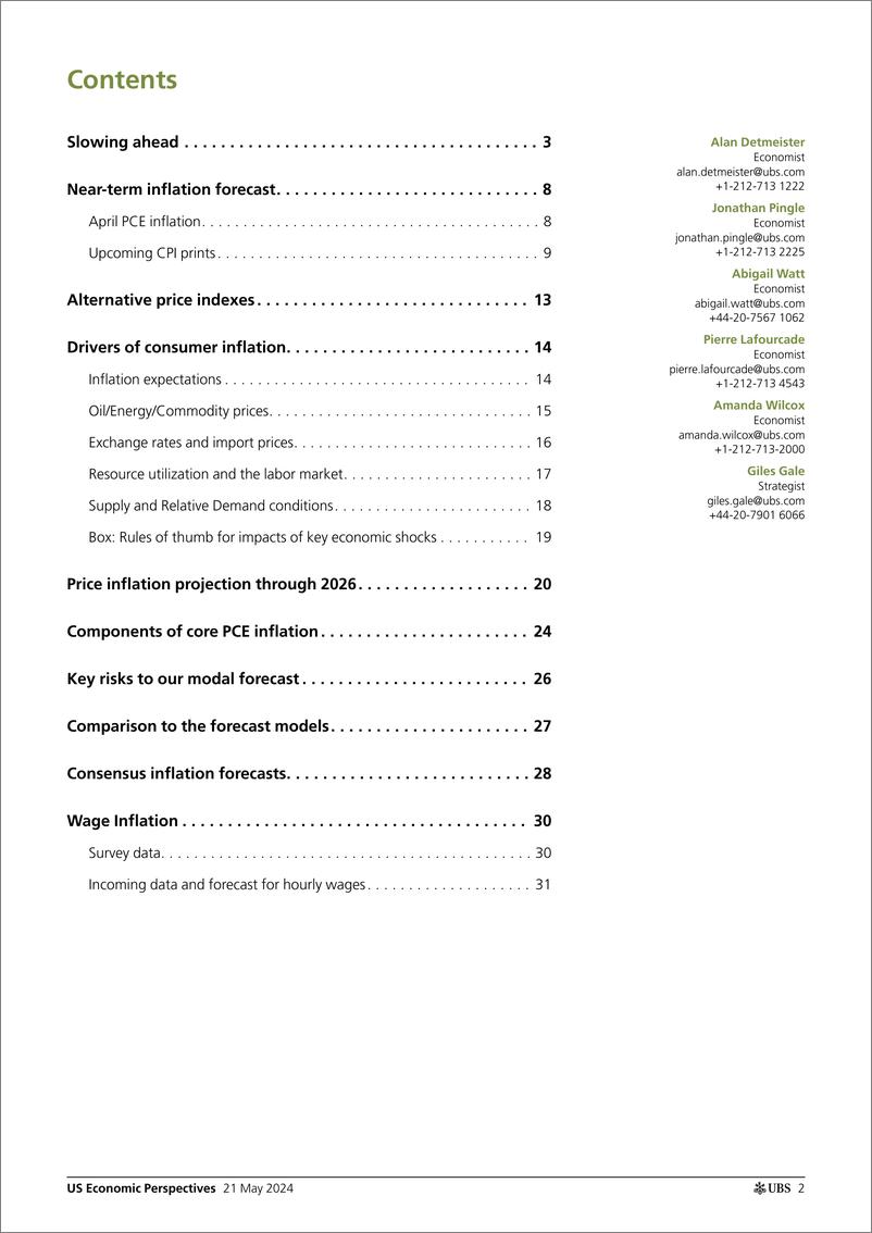 《UBS Economics-US Economic Perspectives _US Inflation Monthly More slowing...-108326454》 - 第2页预览图