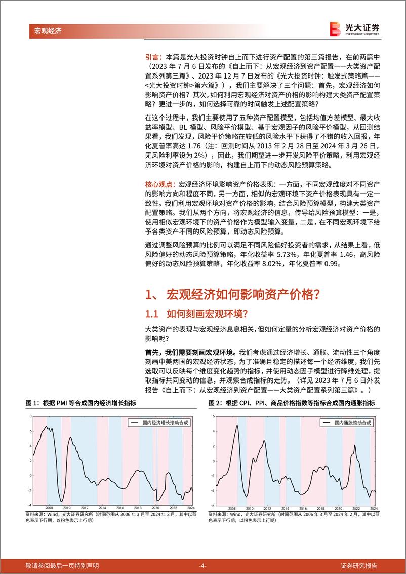 《光大投资时钟》第十一篇-光大投资时钟：动态风险预算篇-240401-光大证券-20页 - 第4页预览图