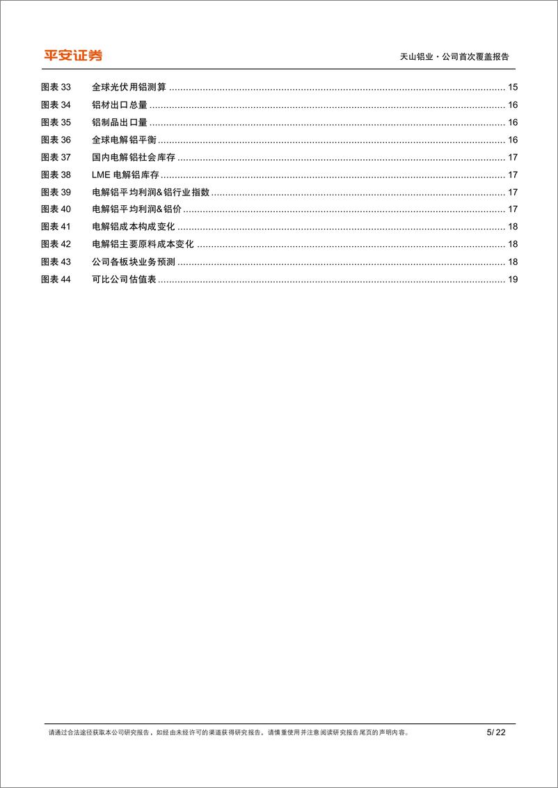 《天山铝业(002532)一体化优质铝企，顺周期弹性可期-241119-平安证券-22页》 - 第5页预览图