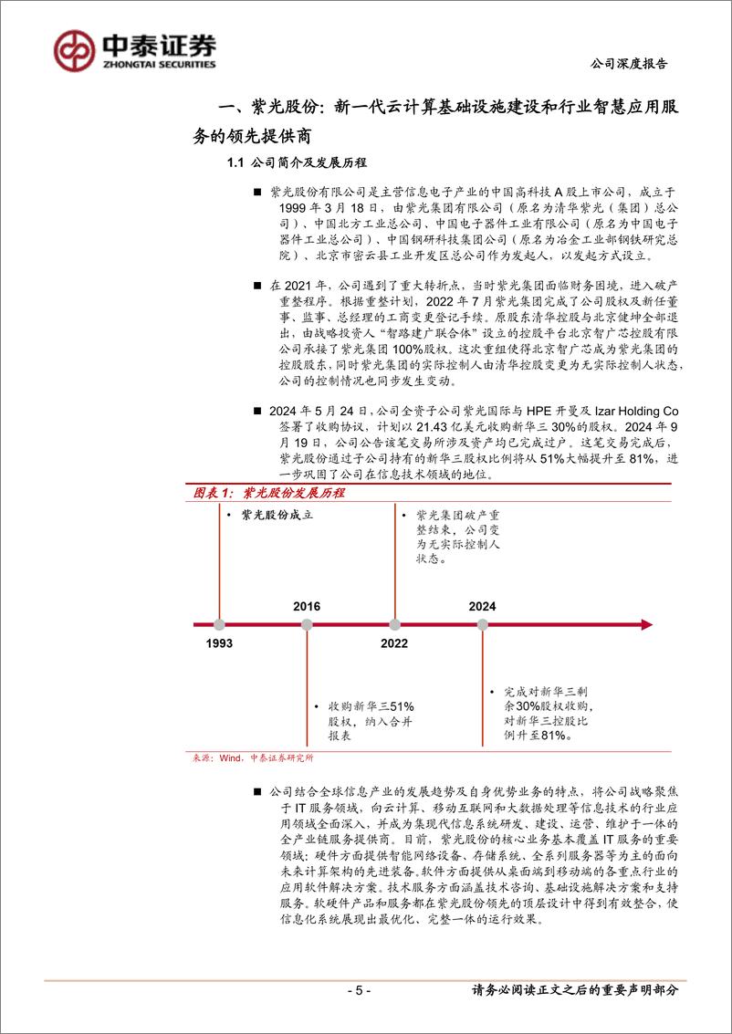 《紫光股份(000938)把握“云网安算存端”全栈机遇，引领AI算力产业发展-250104-中泰证券-30页》 - 第5页预览图