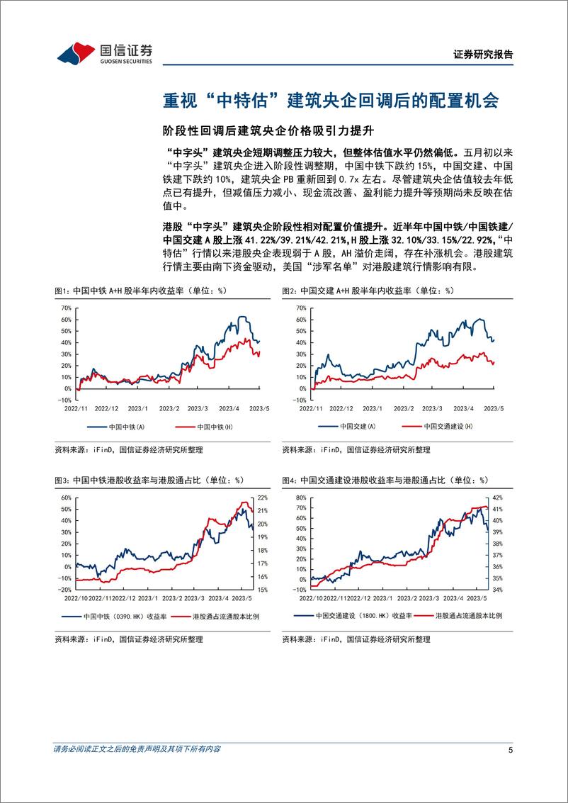 《建筑行业2023年6月投资策略：重视“中特估”建筑央企回调后的配置机会-20230606-国信证券-18页》 - 第6页预览图