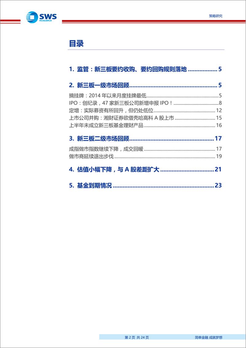 《2019年6月新三板市场回顾：47家新三板公司新增申报IPO，市场成交、募资有所回升-20190703-申万宏源-24页》 - 第3页预览图