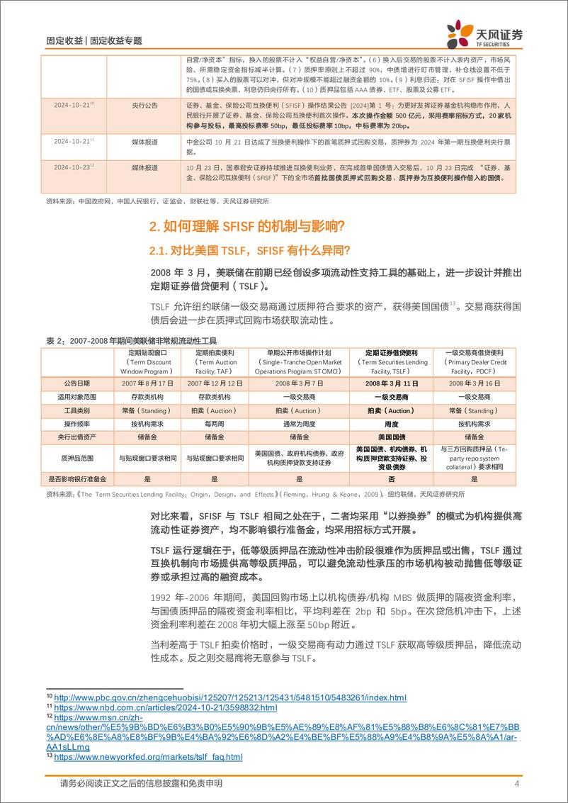 《固定收益宏观利率专题：SFISF如何影响债市？-241027-天风证券-10页》 - 第4页预览图