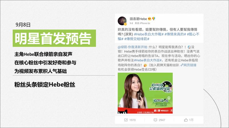 《20180326-绿箭【Hebe表白大作战】造势营销案例》 - 第6页预览图