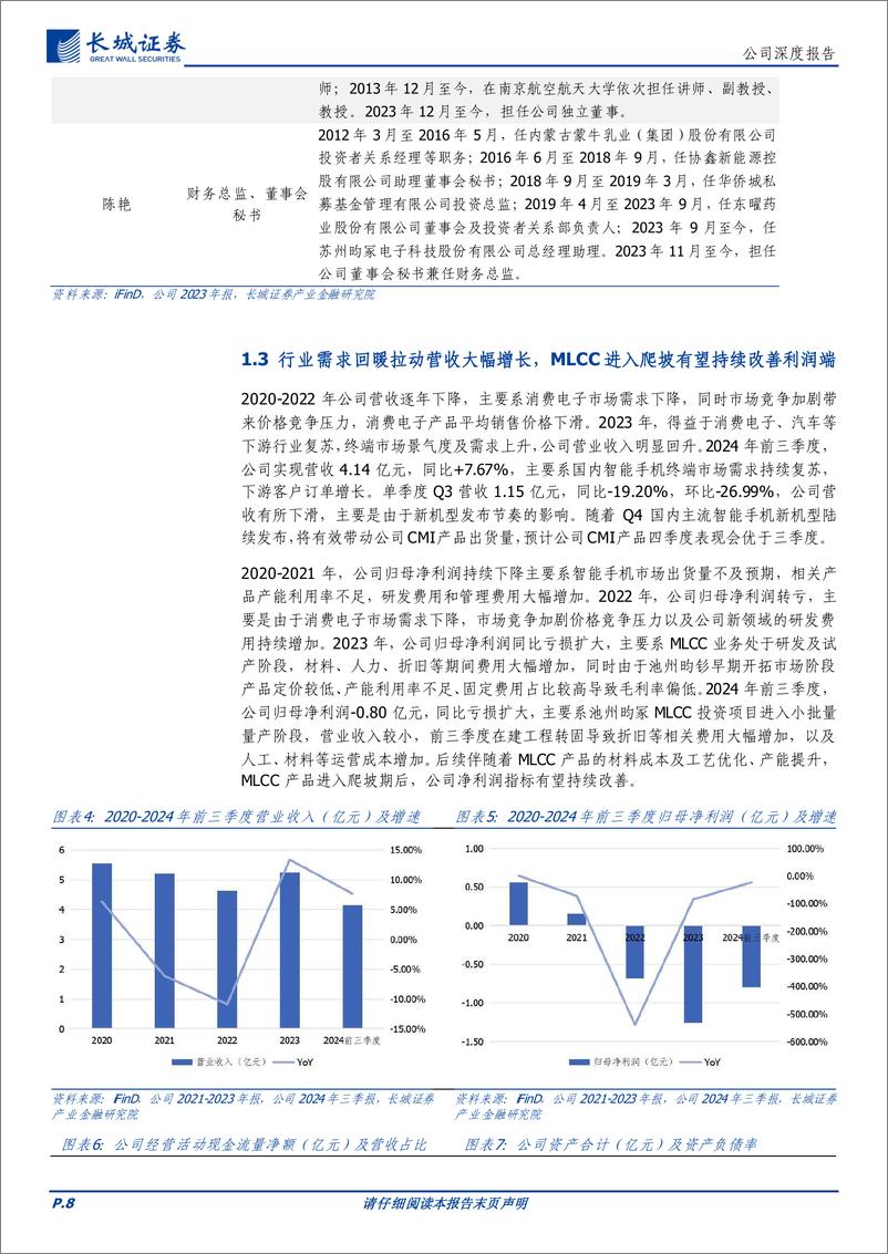 《昀冢科技(688260)CMI领先企业受益光学创新，电子陶瓷构筑第二增长曲线-241104-长城证券-24页》 - 第8页预览图