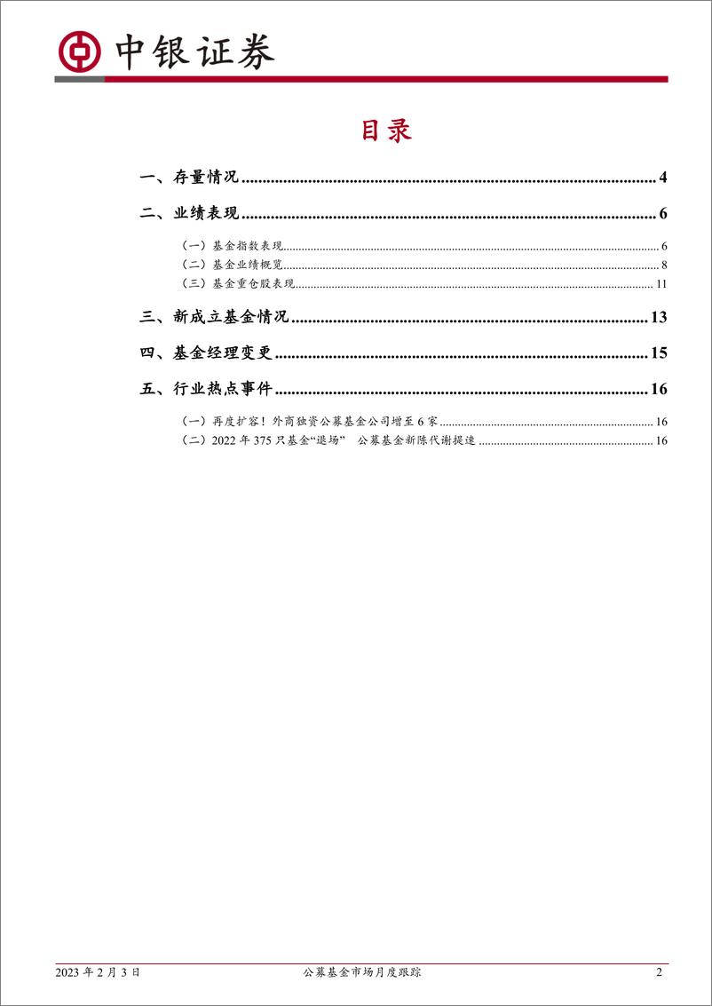 《公募基金市场月度跟踪：市场回暖，但新基金发行依然较为低迷-20230203-中银国际-18页》 - 第3页预览图