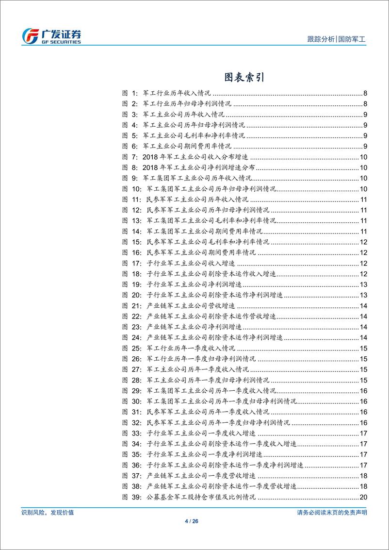 《国防军工行业18年报&19一季报综述：一季度行业景气度显著提升，将向上游公司传导-20190506-广发证券-26页》 - 第5页预览图