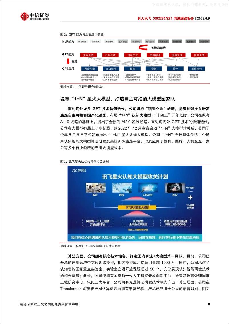《中信证券-科大讯飞(002230)深度跟踪报告：大模型国家队，AI应用场景未来可期-230609》 - 第8页预览图