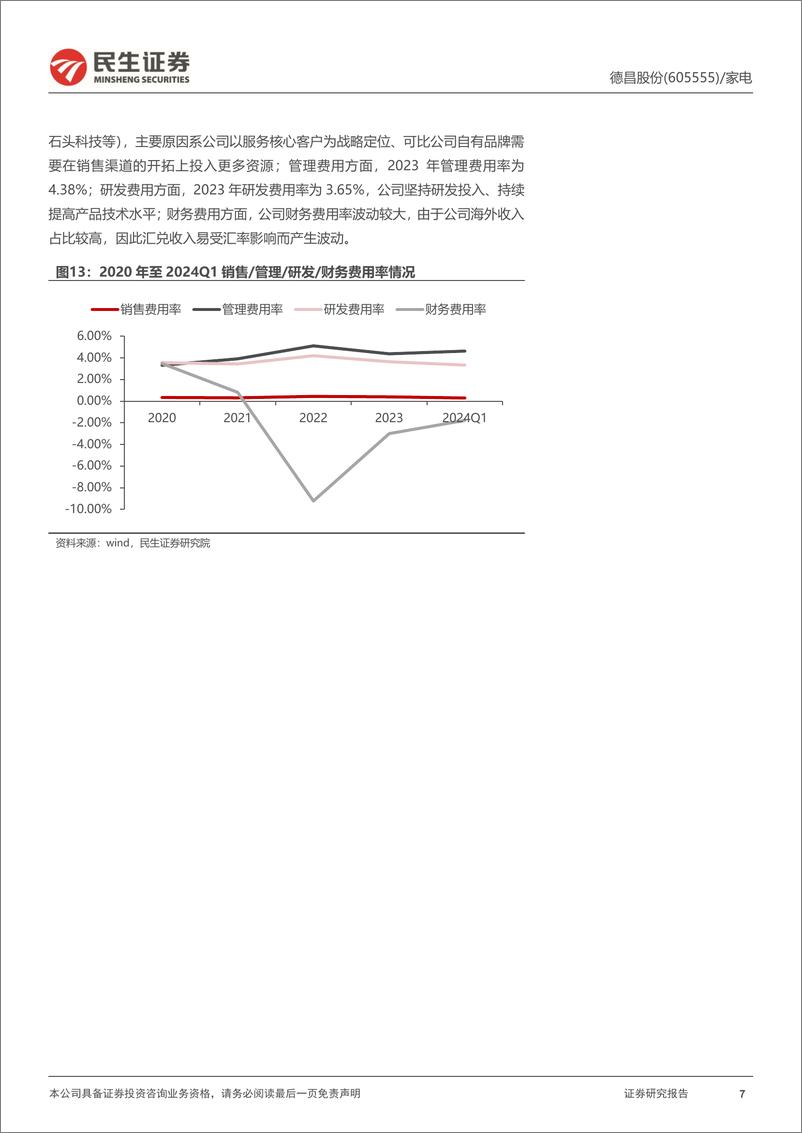 《德昌股份(605555)首次覆盖报告：家电汽零多维业务布局，长期成长势能充足-240816-民生证券-30页》 - 第7页预览图