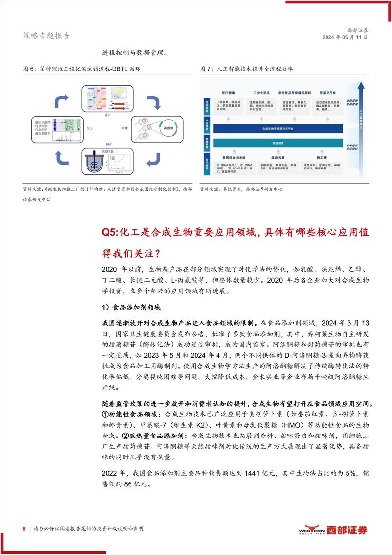 《合成生物·策略对话行业系列(一)-策略对话化工：合成生物步入“1-n”新阶段，看好生物基材料-240611-西部证券-13页》 - 第8页预览图