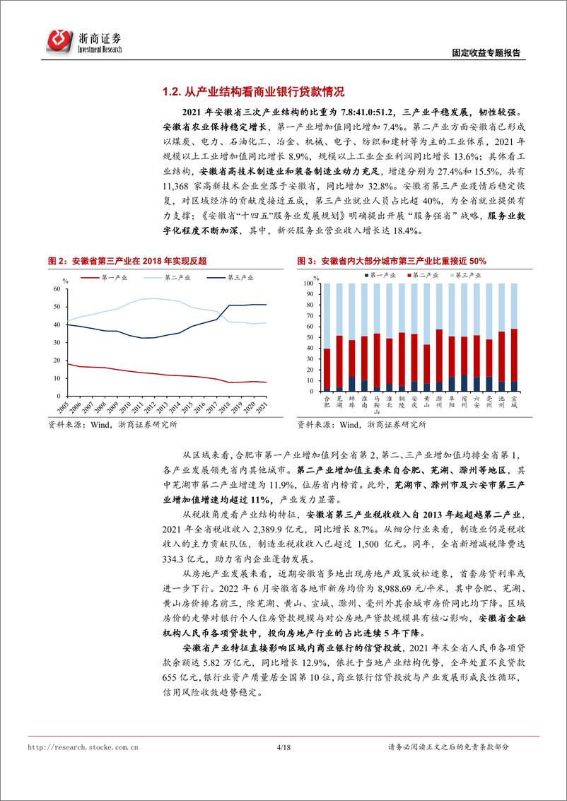 《固定收益专题研究：非AAA银行主体甄选系安徽篇-20220730-浙商证券-18页》 - 第5页预览图