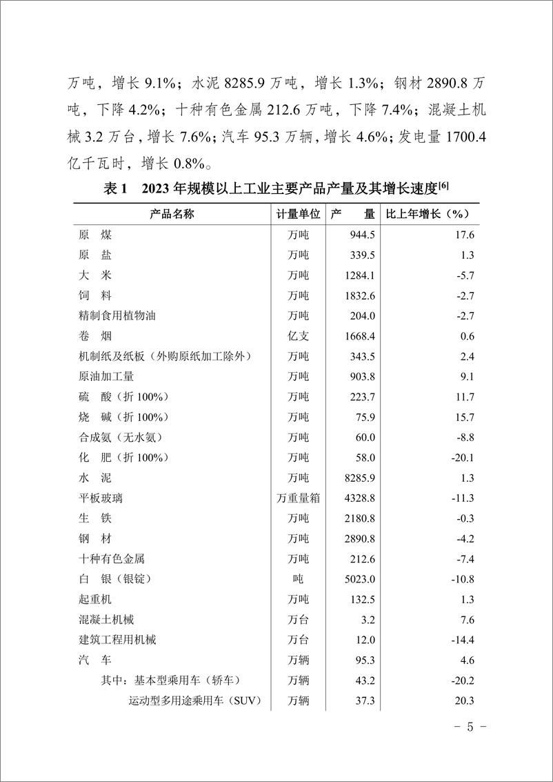 《湖南省2023 年国民经济和社会发展统计公报》 - 第5页预览图