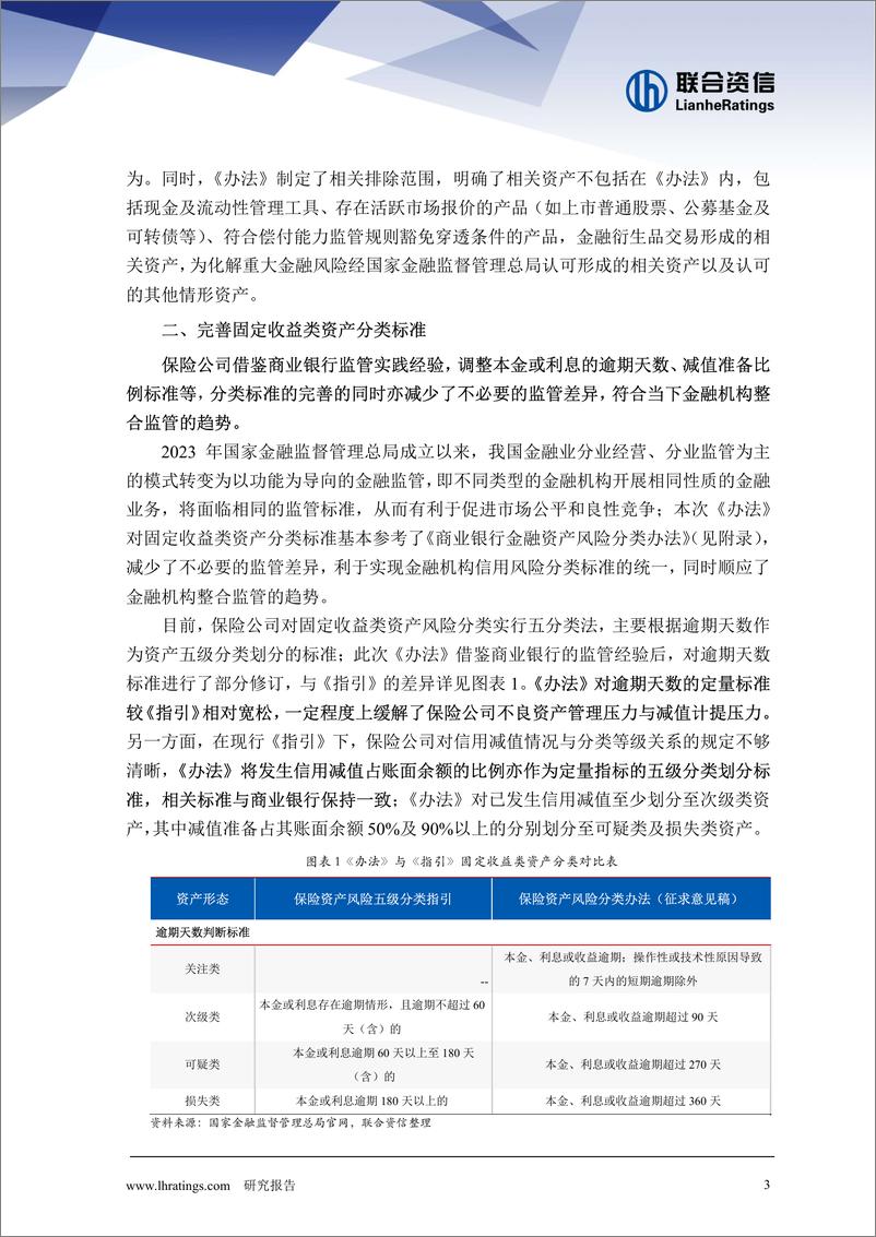 《_保险资产风险分类办法_征求意见稿__的解读》 - 第3页预览图