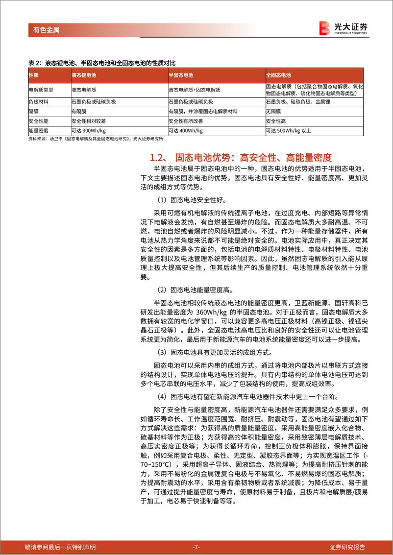 《有色金属行业半固态电池研究报告：半固态电池量产在即，氧化物路线蓄势待发-20230321-光大证券-30页》 - 第8页预览图