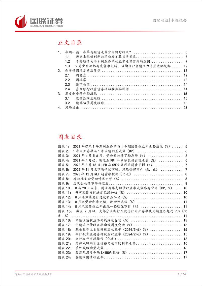 《固定收益专题报告：存单与短债走势背离何时结束？-240908-国联证券-25页》 - 第4页预览图