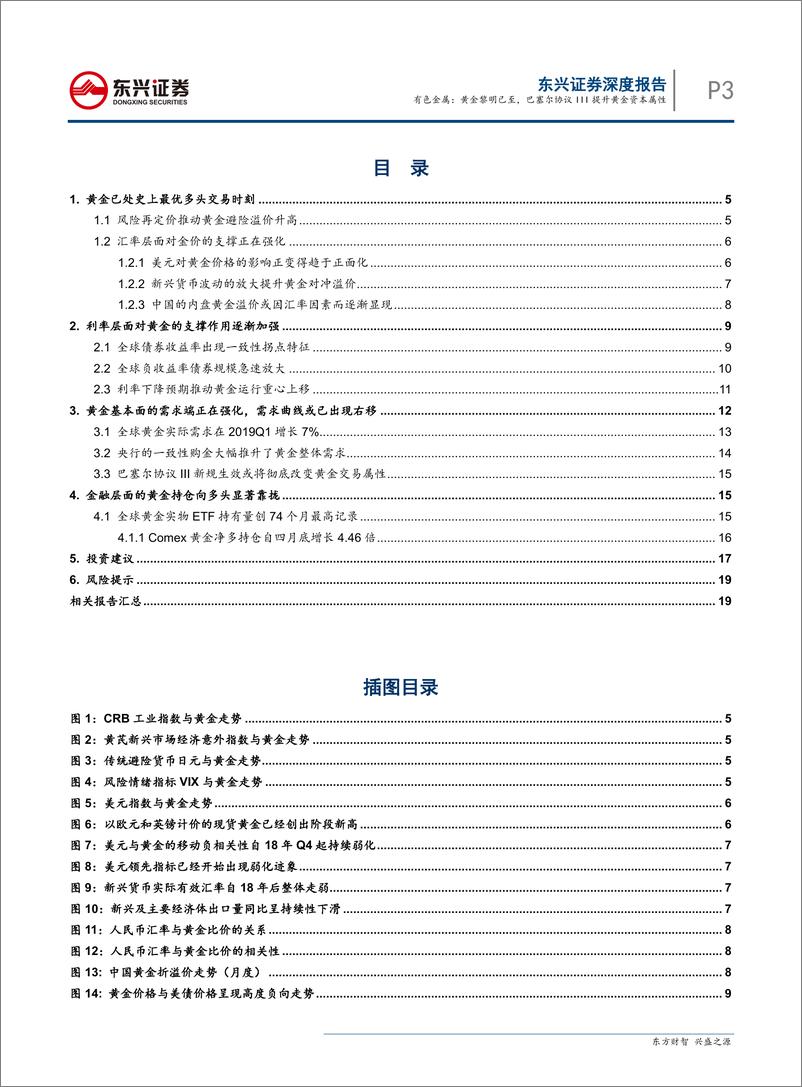 《有色金属行业深度报告：黄金黎明已至，巴塞尔协议三提升黄金资本属性-20190625-东兴证券-22页》 - 第4页预览图