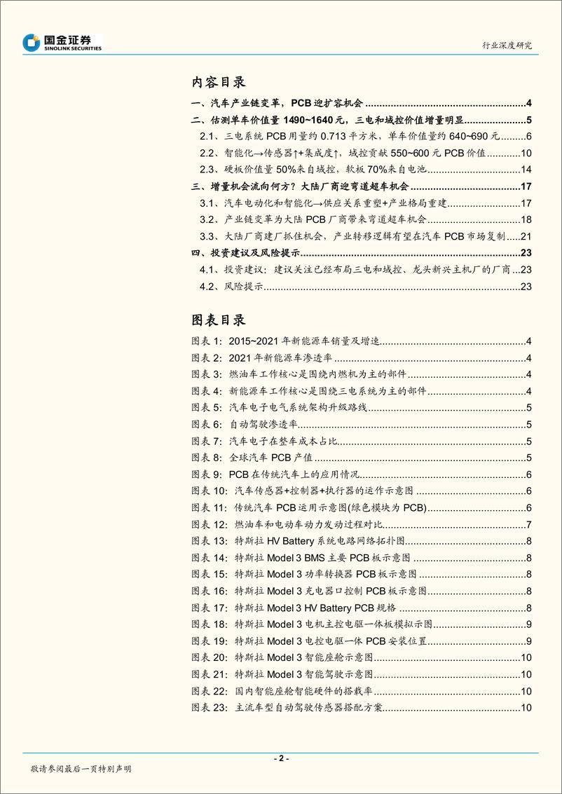 《电子行业深度研究：三电+域控是价值核心，大陆PCB迎变革机会-20220331-国金证券-26页》 - 第3页预览图