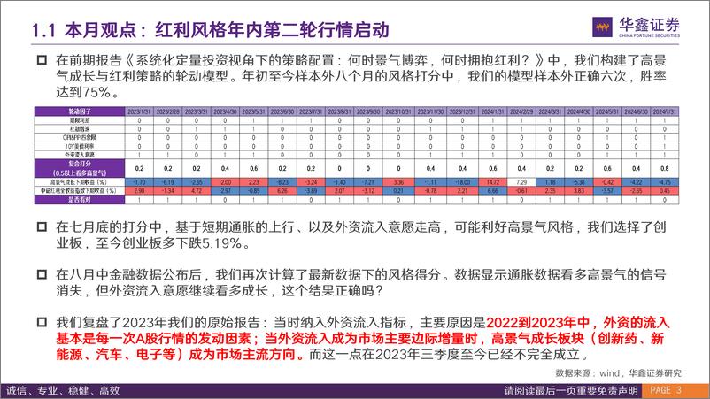 《8月风格配置观点：“耐心资本”崛起，红利风格年内第二轮行情启动-240820-华鑫证券-17页》 - 第3页预览图