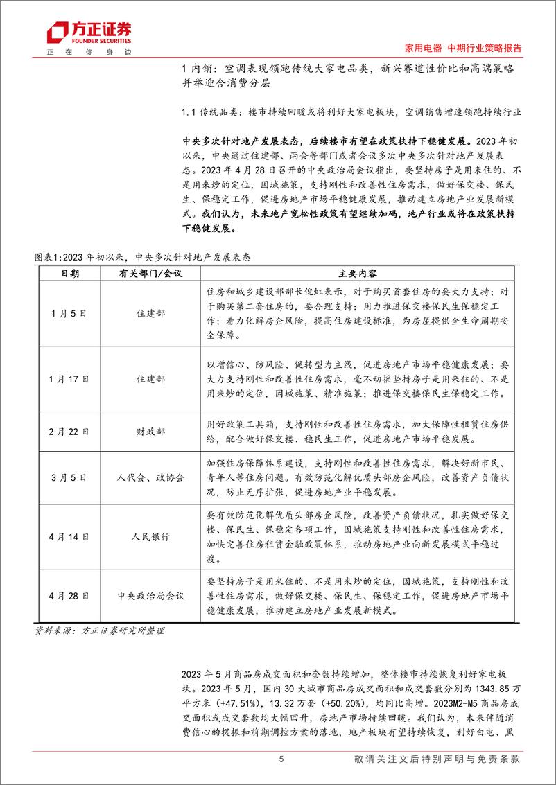 《家用电器中期行业策略报告：寻找内外销市场结构性亮点，AI赋能与国企改革注入增长新动力-20230702-方正证券-55页》 - 第6页预览图