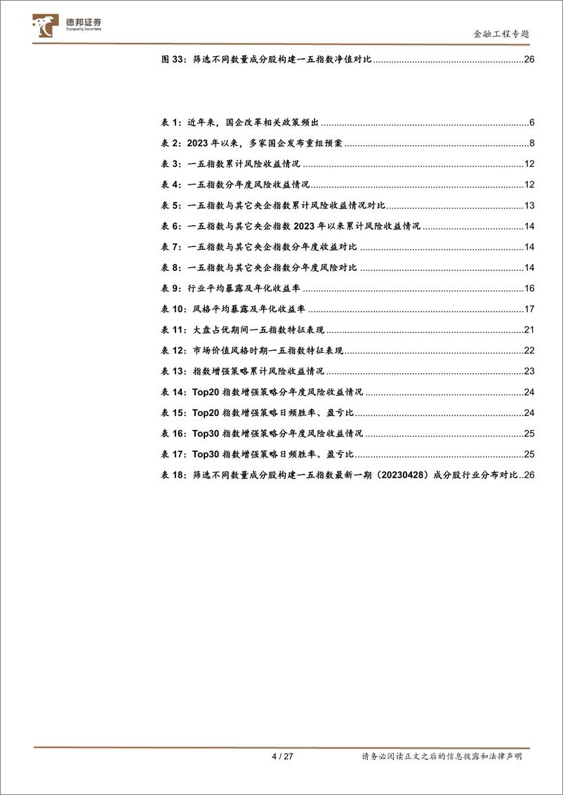 《金融工程指数构建系列之一：“一利五率”央企指数构建与分析-20230728-德邦证券-27页》 - 第5页预览图