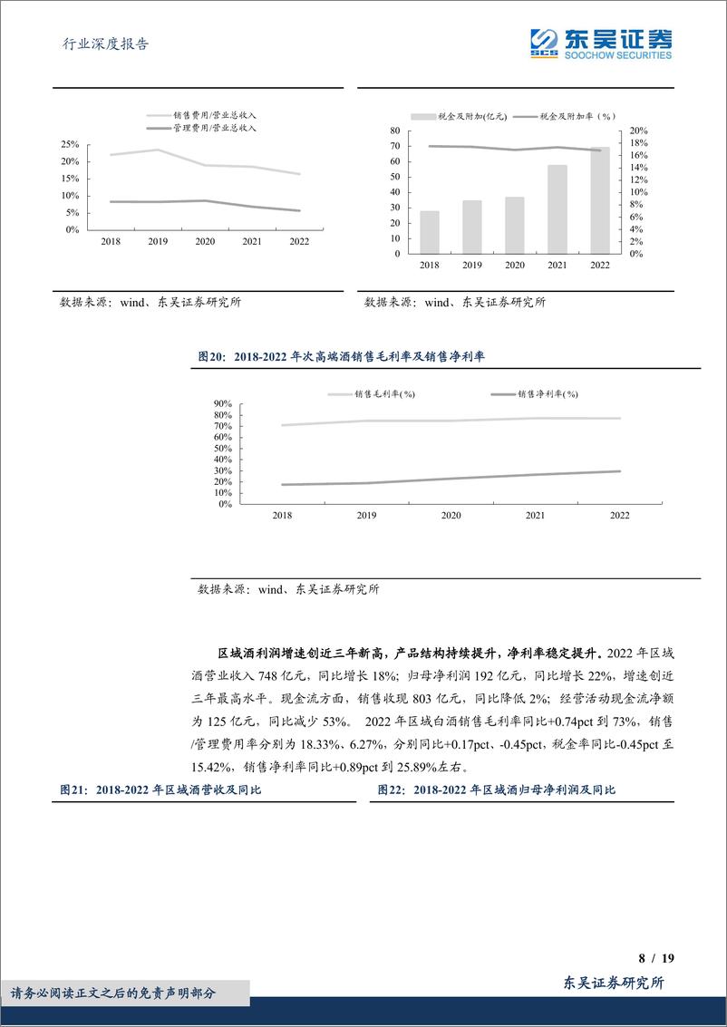 《东吴证券-食品饮料行业深度报告：2022年报&23Q1白酒行业总结，行业向上趋势不改，放量推动增长，部分利润超预期-230502》 - 第8页预览图