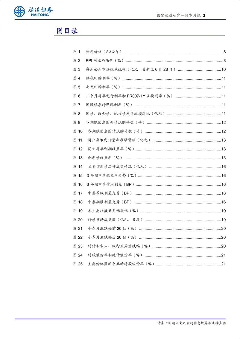 《债市月报：信用债继续拉久期-240630-海通证券-27页》 - 第3页预览图