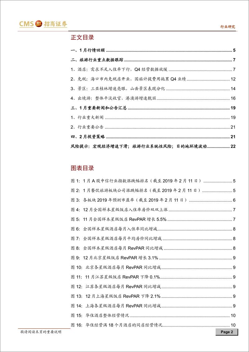 《旅游行业数据跟踪及2月投资策略：离岛免税添新店，三亚桂林港澳热度高-20190212-招商证券-23页》 - 第3页预览图