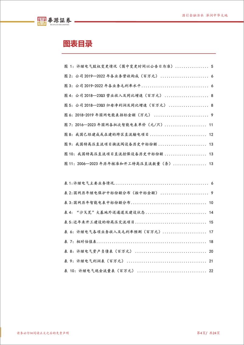 《许继电气-000400.SZ-直流输电核心供应商 受益直流特高压及柔直发展-20240408-华源证券-24页》 - 第4页预览图