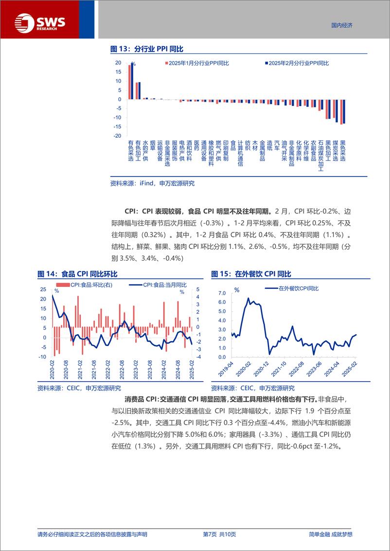 《通胀数据点评(25.03)：“春节错位”下的“弱通胀”-250309-申万宏源-10页》 - 第7页预览图