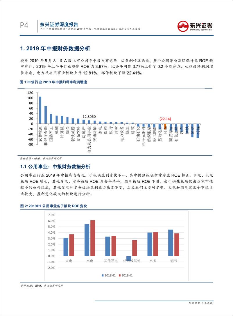 《公用事业及环保行业“不一样的财报解读”系列之2019年中报：电力企业走出低谷；固废公司再展蓝图-20190911-东兴证券-19页》 - 第5页预览图