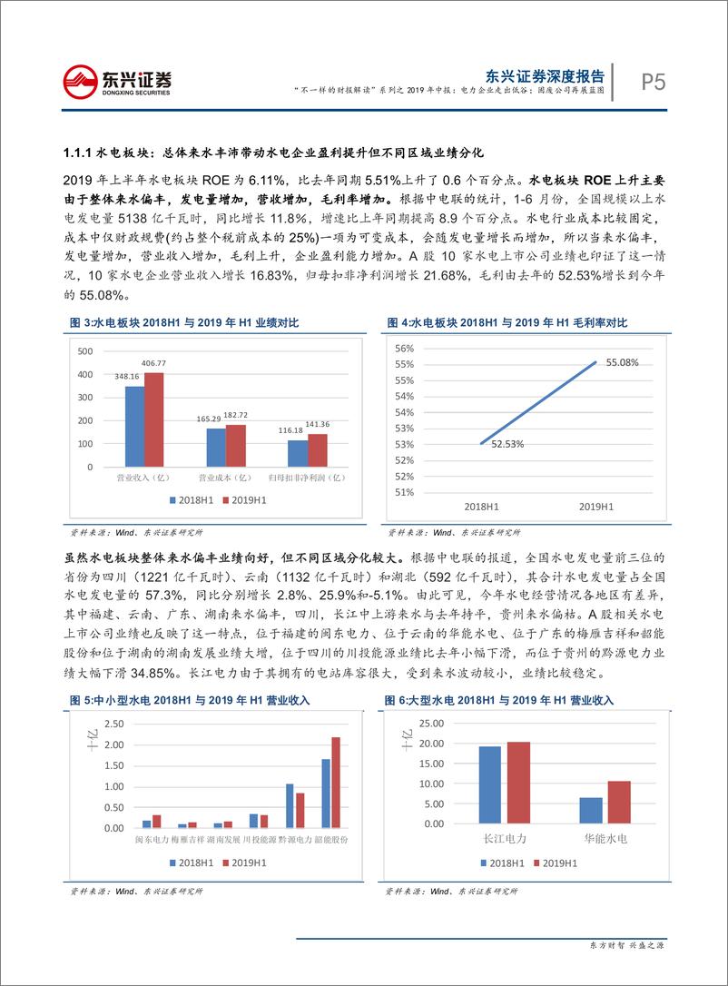 《公用事业及环保行业“不一样的财报解读”系列之2019年中报：电力企业走出低谷；固废公司再展蓝图-20190911-东兴证券-19页》 - 第6页预览图