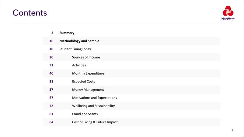 《Natwest：2022年度英国学生生活指数报告》 - 第2页预览图