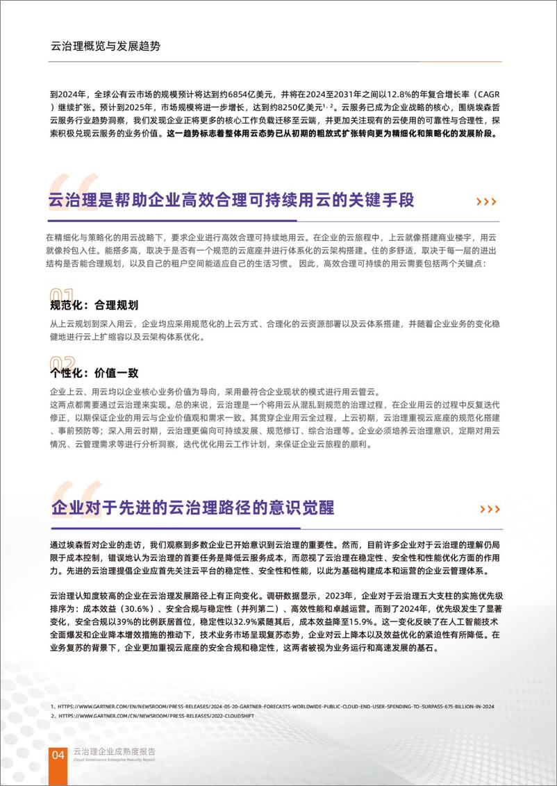 《云治理企业成熟度发展2024年度报告-34页》 - 第8页预览图