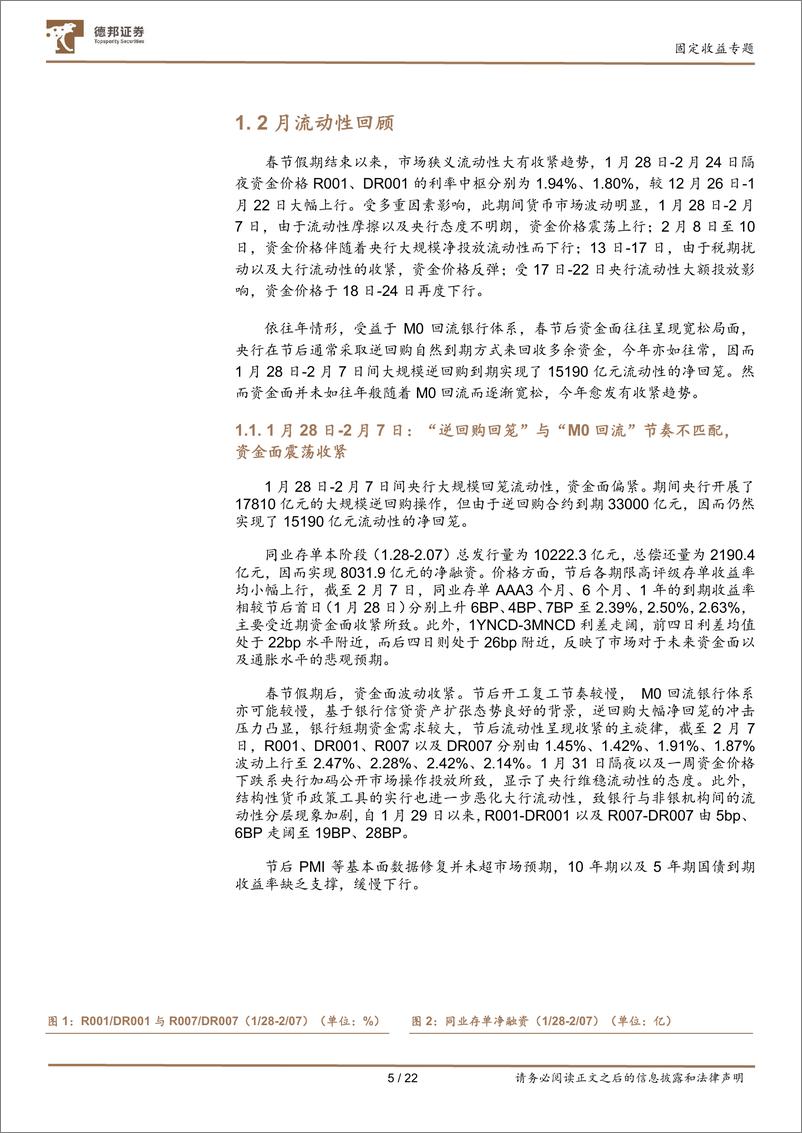 《固定收益专题：3月流动性和存单利率展望-20230306-德邦证券-22页》 - 第7页预览图