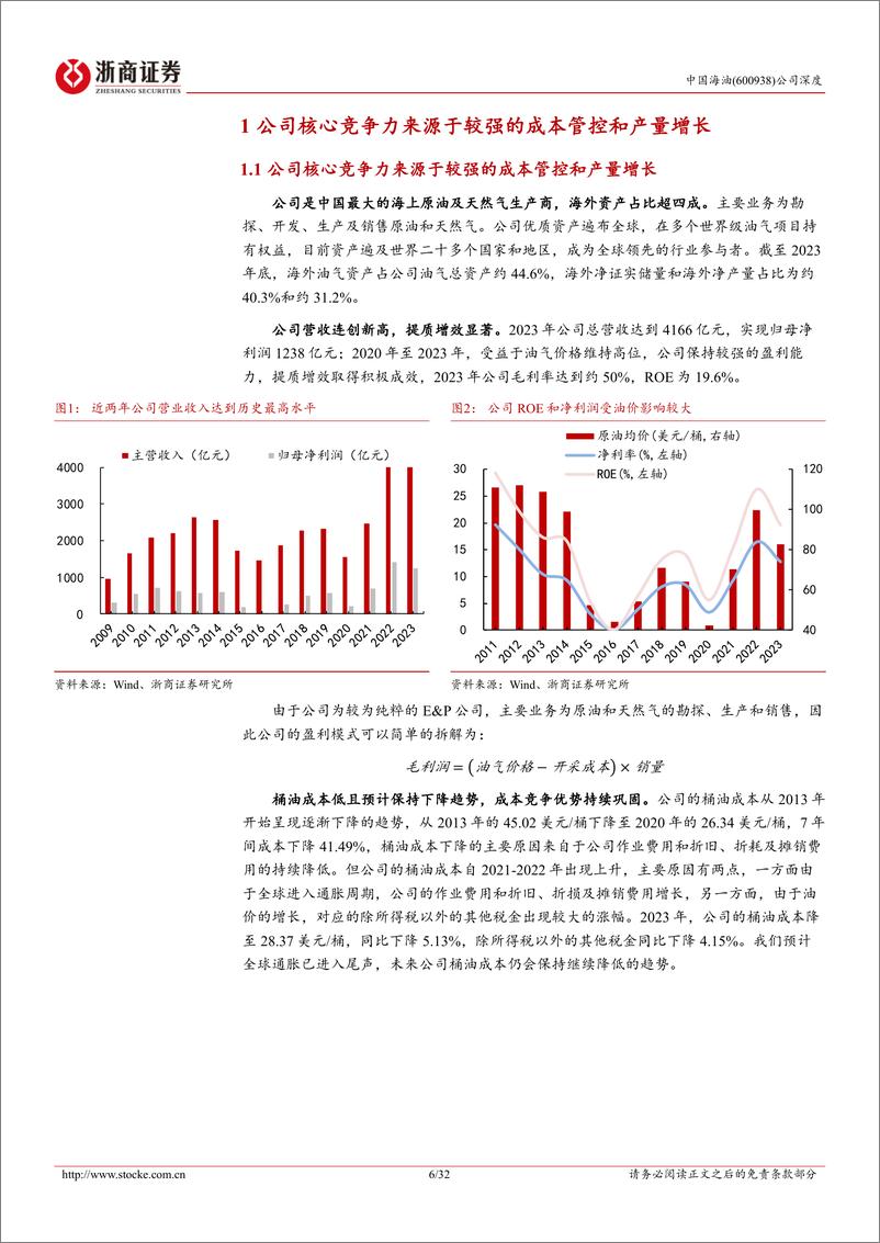 《中国海油-600938.SH-中国海油深度报告：从PB-ROE的角度思考中国海油的估值提升空间-20240409-浙商证券-32页》 - 第6页预览图