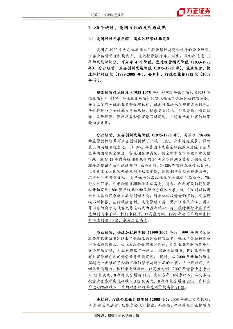 《证券行业：百年高盛，我国券商从制度到业务的空间-20190618-方正证券-30页》 - 第6页预览图