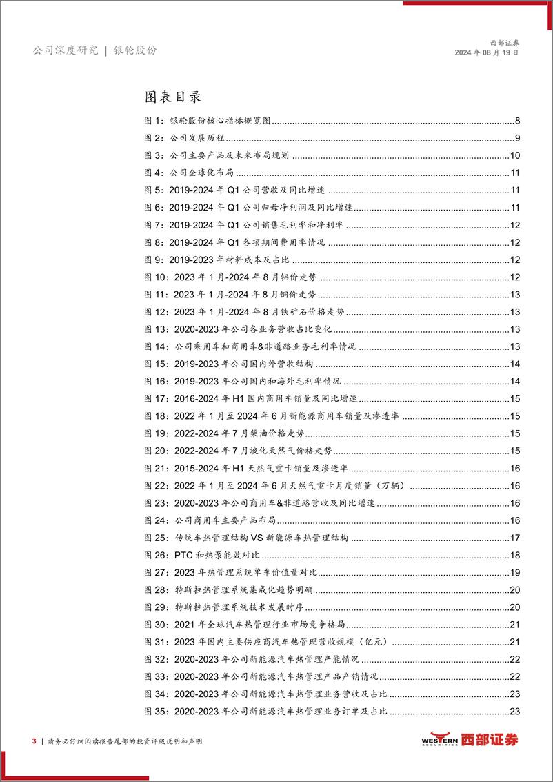 《银轮股份(002126)首次覆盖报告：多轮驱动%2b全球拓展，热管理龙头强者恒强-240819-西部证券-42页》 - 第3页预览图