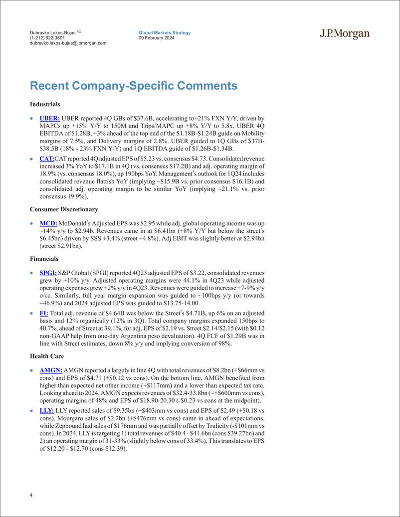 《JPMorgan-US Equity Strategy 4Q23 Earnings Update-106445381》 - 第4页预览图