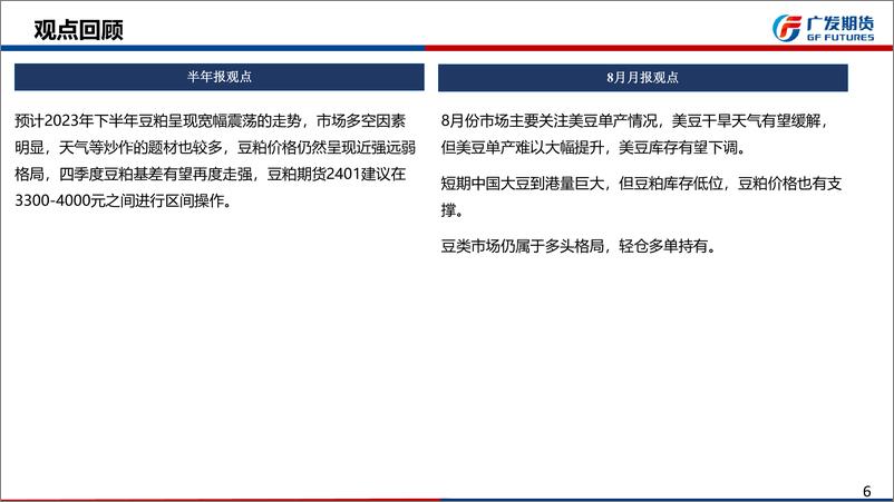 《9月豆粕月报：成本端支撑较强，国内基差高位继续支撑盘面-20230903-广发期货-31页》 - 第7页预览图