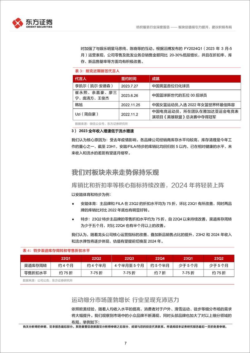 《运动服饰行业深度报告：板块估值吸引力提升，建议积极布局-20230811-东方证券-18页》 - 第8页预览图