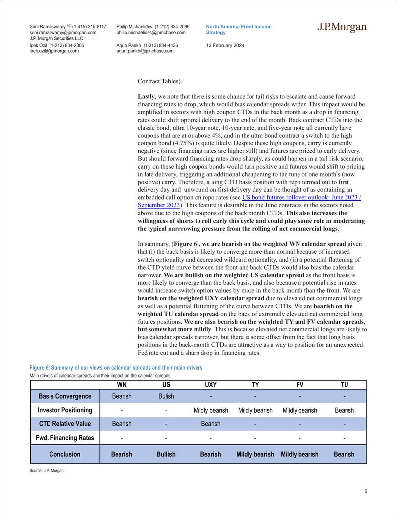 《JPMorgan Econ  FI-US bond futures rollover outlook March 2024  June 2024-106513673》 - 第5页预览图